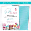 Easter party invitation editable template